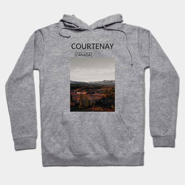 Courtenay British Columbia Canada Nature Landscape Rocky Mountains Souvenir Present Gift for Canadian T-shirt Apparel Mug Notebook Tote Pillow Sticker Magnet Hoodie by Mr. Travel Joy